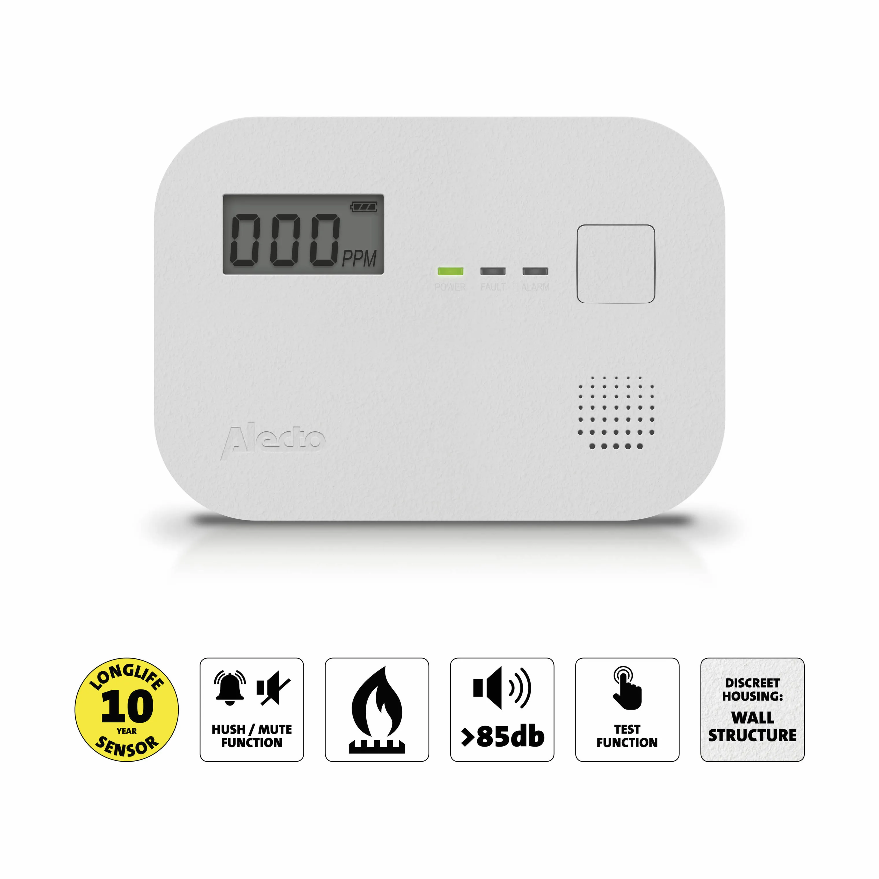 Alecto Home Kuldioxidmåler m. display
