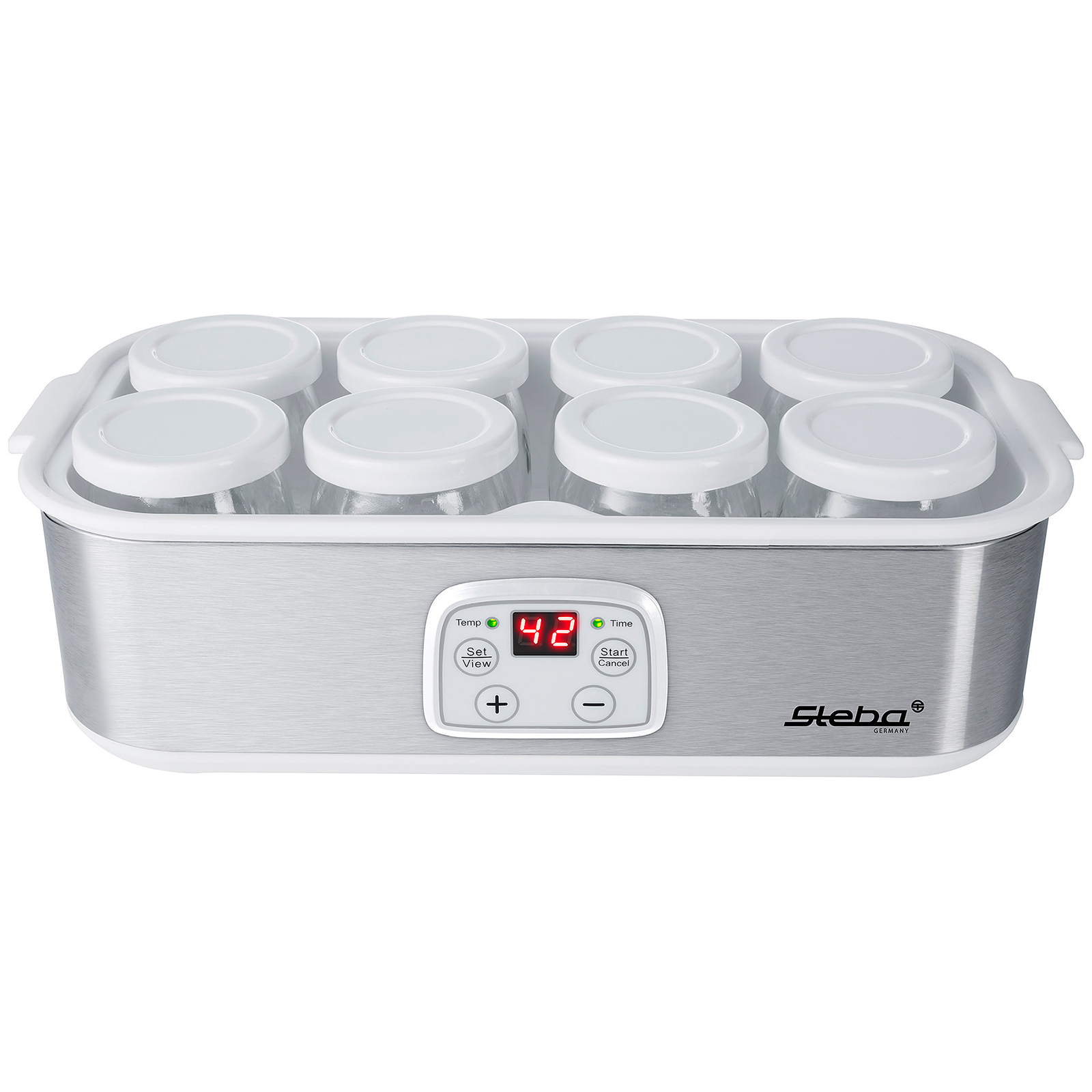STEBA Joghurtmaker - edelstahl-weiß - LCD-Display