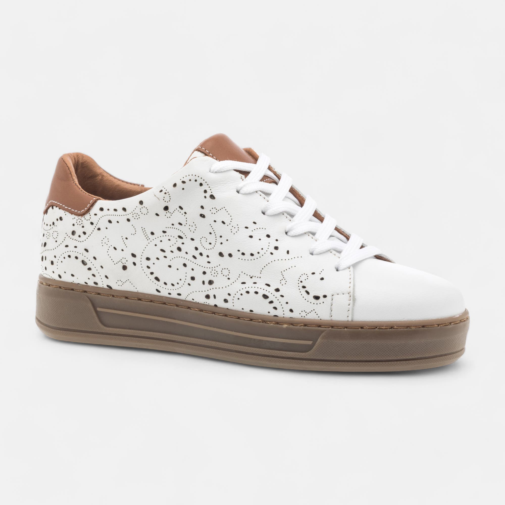 Baskets basses Femme en cuir blanc