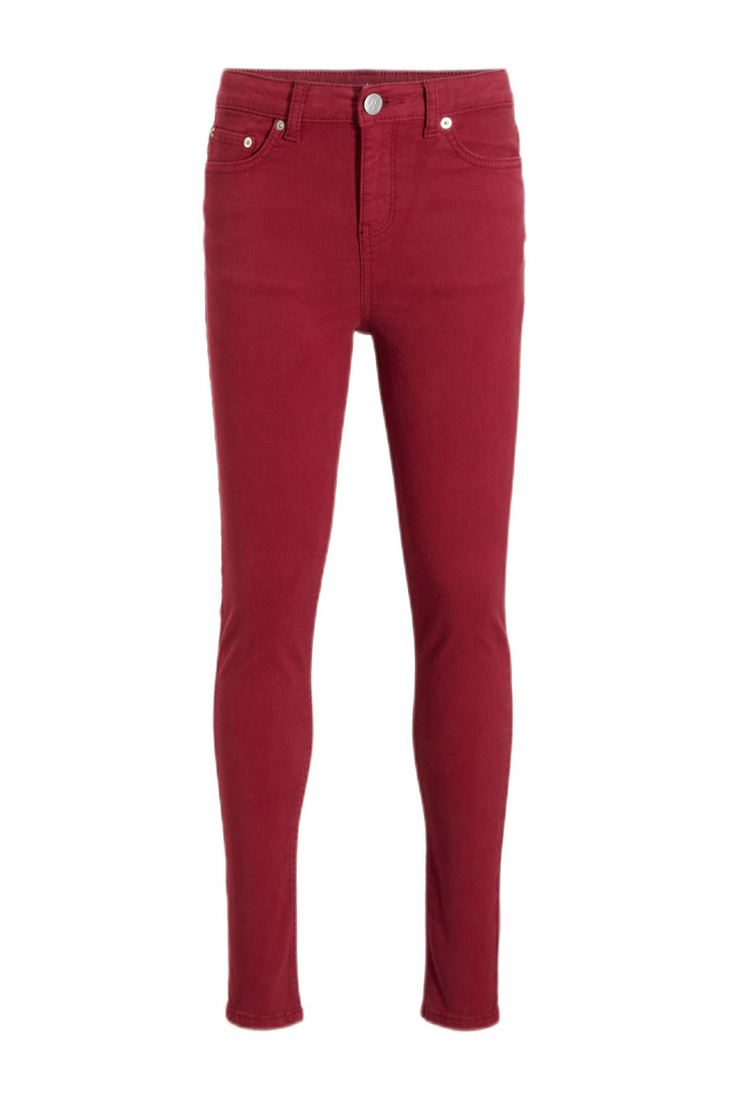 anytime skinny jeans donkerrood