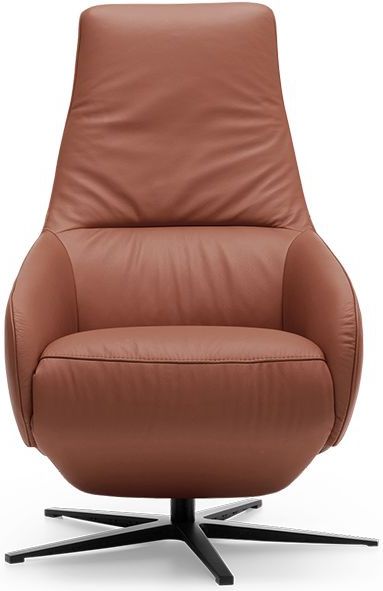 Prominent - A-100 - Relaxstoel - Bruin - Leer - Elektrisch Verstelbaar