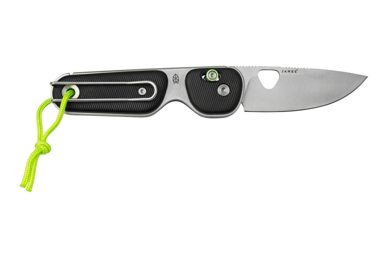 The James Brand The Redstone, Black   Stainless Straight, JAKN118166-00 zakmes