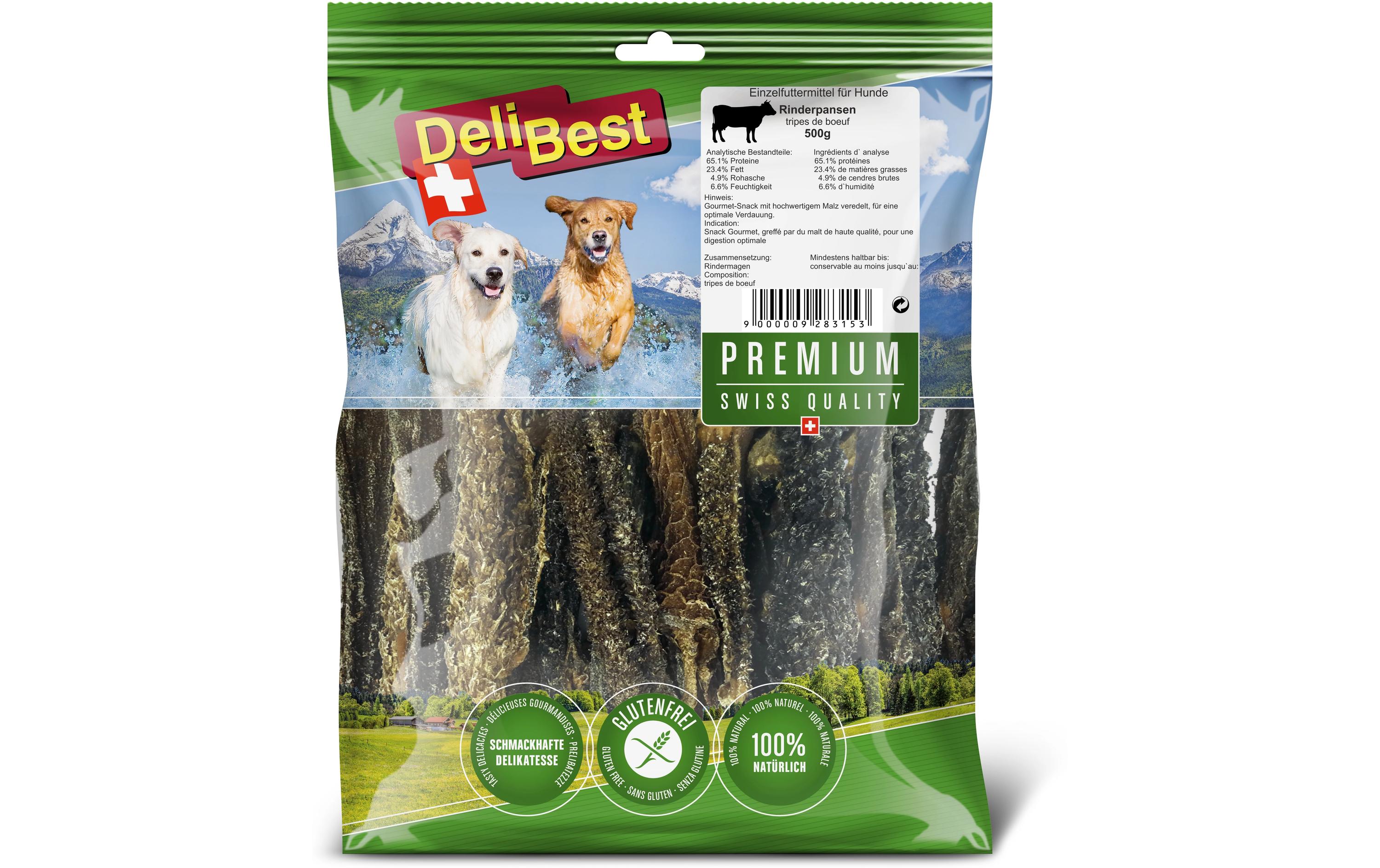 Pansen Premium Rind, 500 gKauspass für Hunde