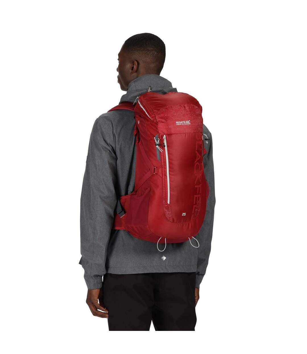 Regatta - Sac à dos de randonnée BLACKFELL - Adulte (Rouge vif / Gris clair) (Taille unique) - UTRG4413
