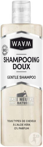 Waam Base Neutre Multi-Usage Shampoing Doux Tous Types De Cheveux Flacon 400ml