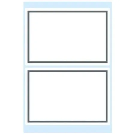 HERMA Schuletiketten, grauer Rand, 82 x 55mm