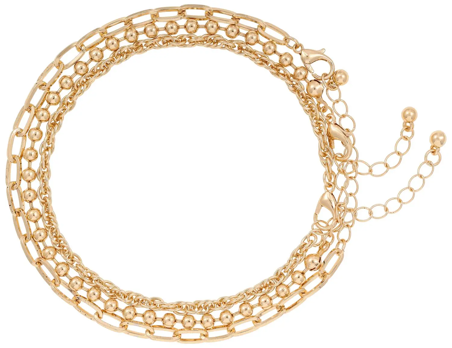 Fußkettchen-Set - Classy Gold