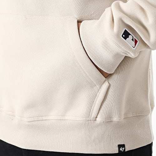 Sweat Capuche New York Yankees Base Runner Embroidery Beige