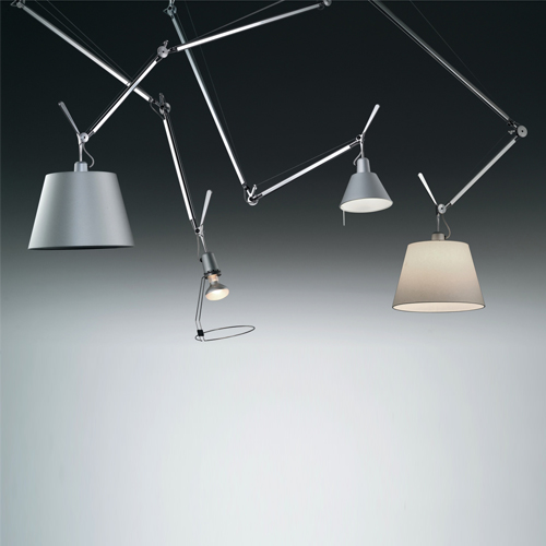 Lampenkap Tolomeo Ø36 zwart satijn