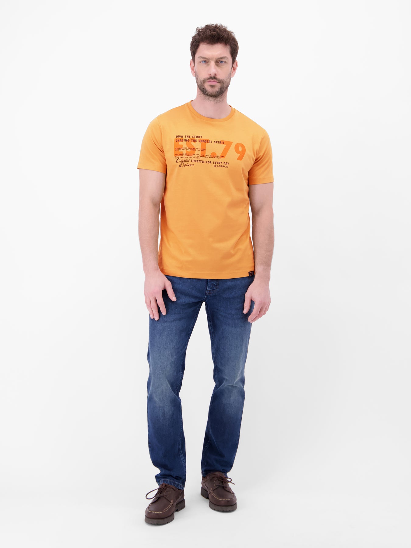 T-Shirt aus Baumwolle mit Brustprint