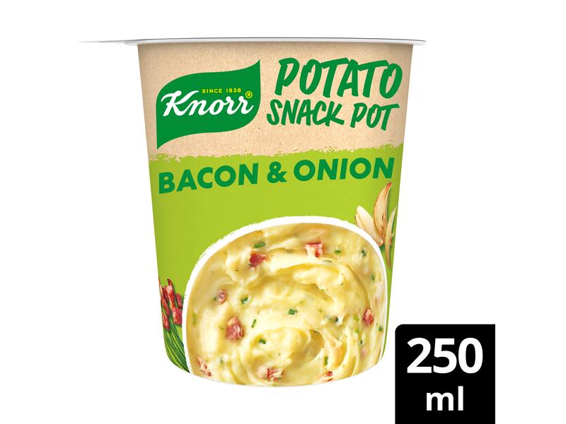 Knorr Fertiggericht Potato Snack Bacon & Onion 1 Portion Herzhafte Mahlzeit mit Kartoffeln und Speck