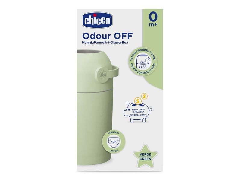 Chicco Windeleimer Odour Off Grün Geruchsfreier Windeleimer