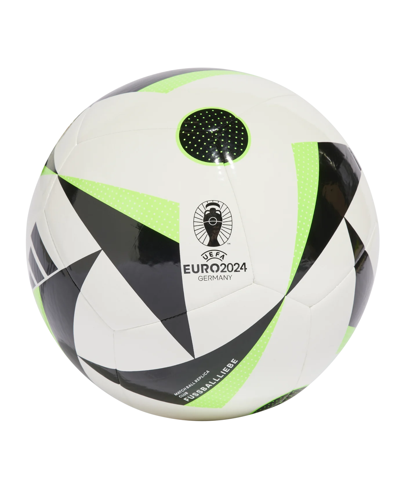 adidas Fussballliebe Club Trainingsball EM 2024 Weiss Schwarz Grün
