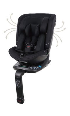 Beemoo Rotate i-Size Bilstol, Black Mesh