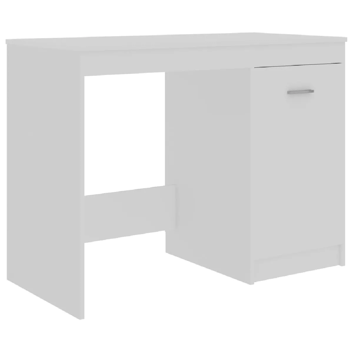 vidaXL Bureau Blanc - 100 cm