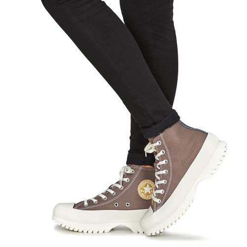 Converse - CHUCK TAYLOR ALL STAR LUGGED 2.0 PLATFORM DENIM FASHION HI - Marron / Jaune
