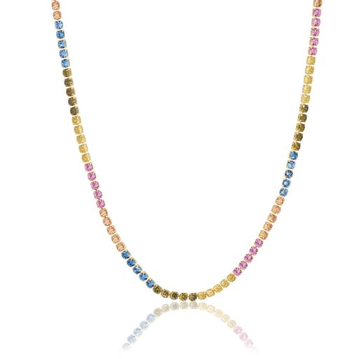 Sif Jakobs Jewellery Ellera Grande Halskæde, Guld/Multi, 43 cm