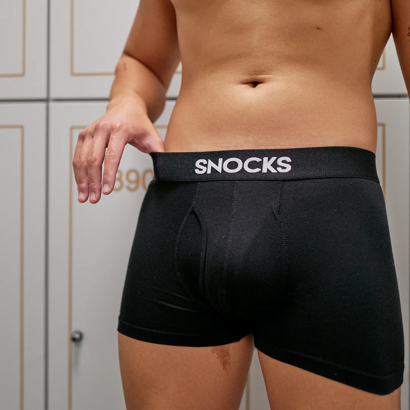 Boxershorts mit Eingriff Schwarz