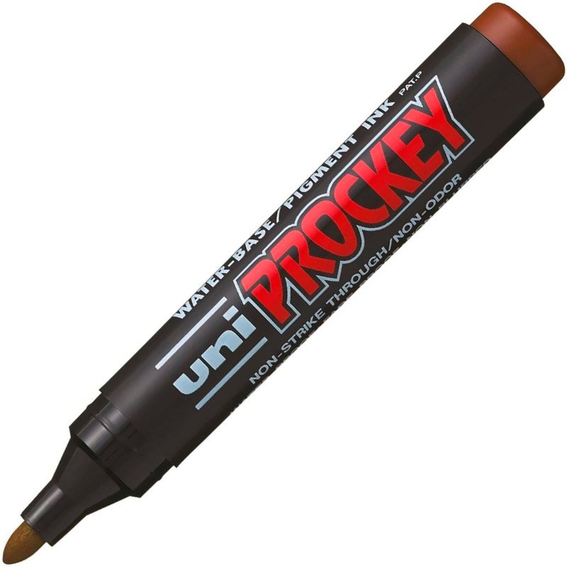 Marqueur permanent Uni Ball Prockey  pointe ogive 1,8 à 2,2 mm couleurs assorties - Pochette de 8
