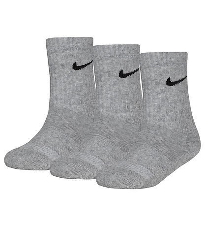 Nike Socken - Gepolstert - Dri-Fit - 3er-Pack - Grau