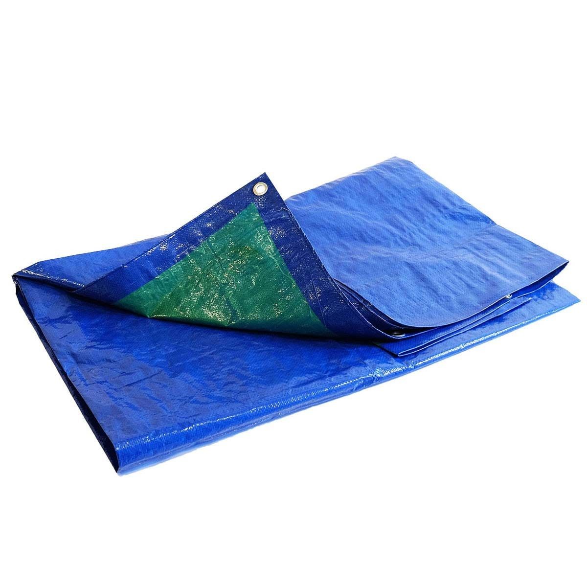 Bâche jardin 2x3 m bleue et verte - tecplast 150jd - bâche imperméable