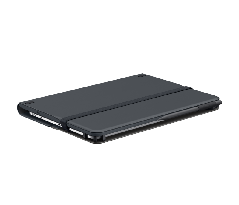 Logitech - 10'' Universal Folio w/Keyboard, Black (Nordic)