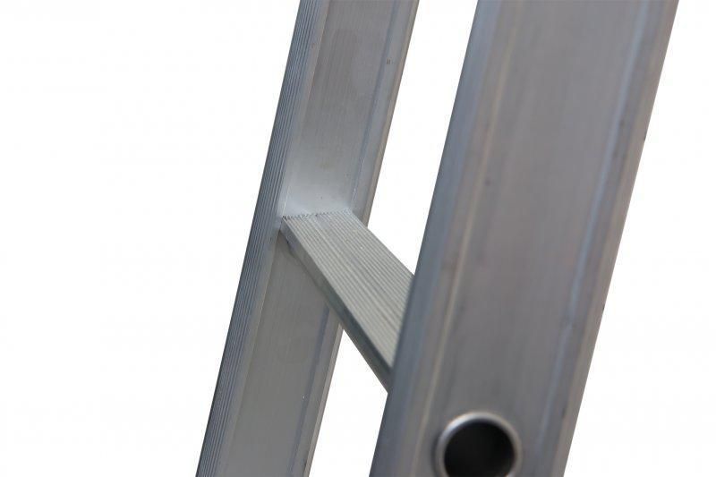Little Jumbo Enkele ladder SuperPRO met uitgebogen bomen blank - 14 sporten -1250200114