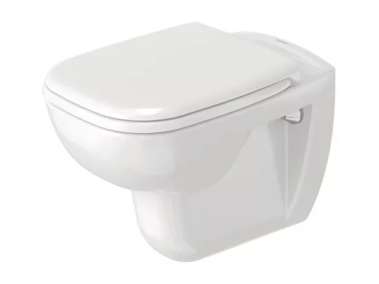 WC suspendu DURAVIT D-code avec abattant frein de chute synthétique