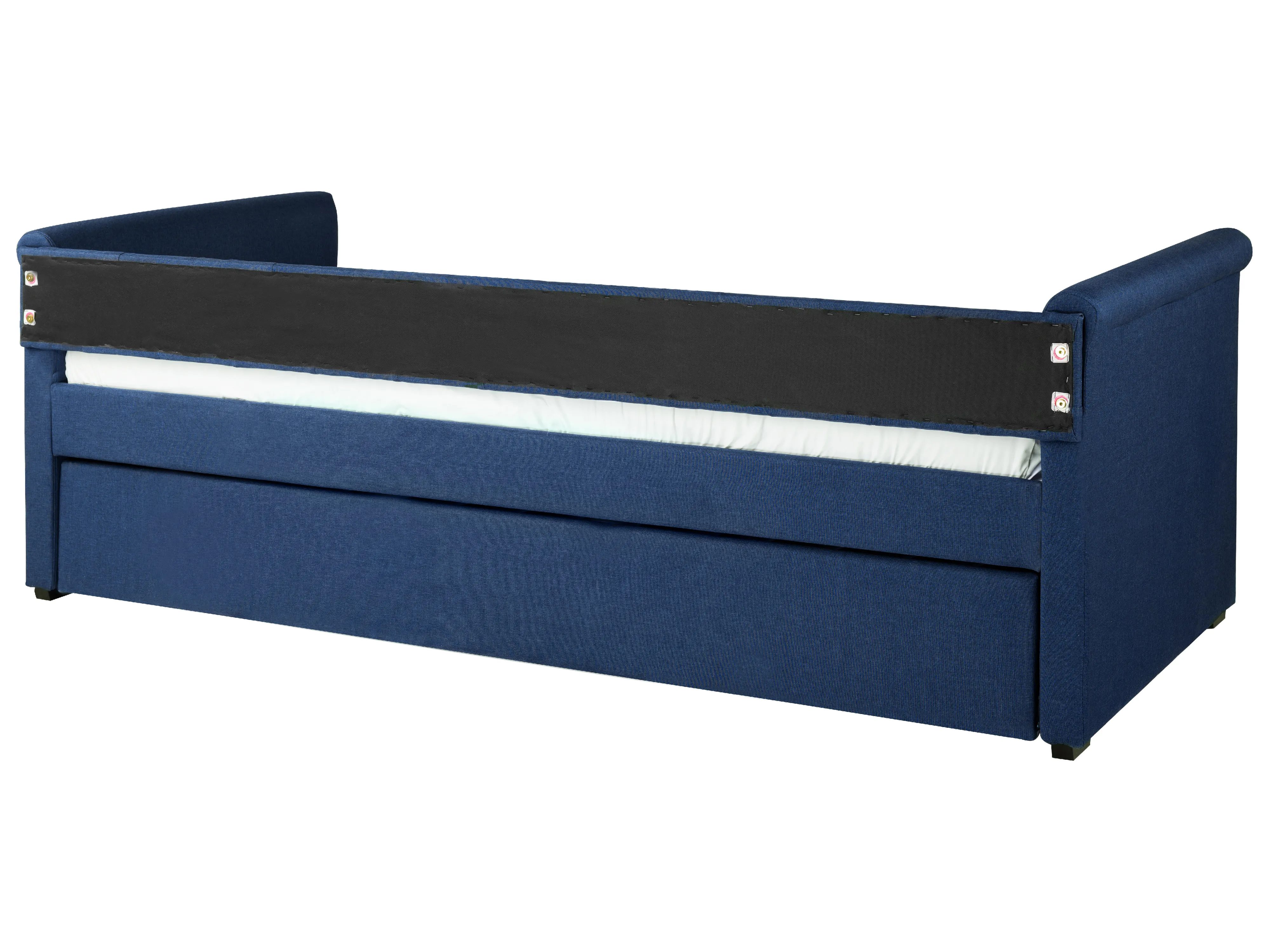 Onderschuifbed Stof LIBOURNE 80 x 200 cm Marineblauw