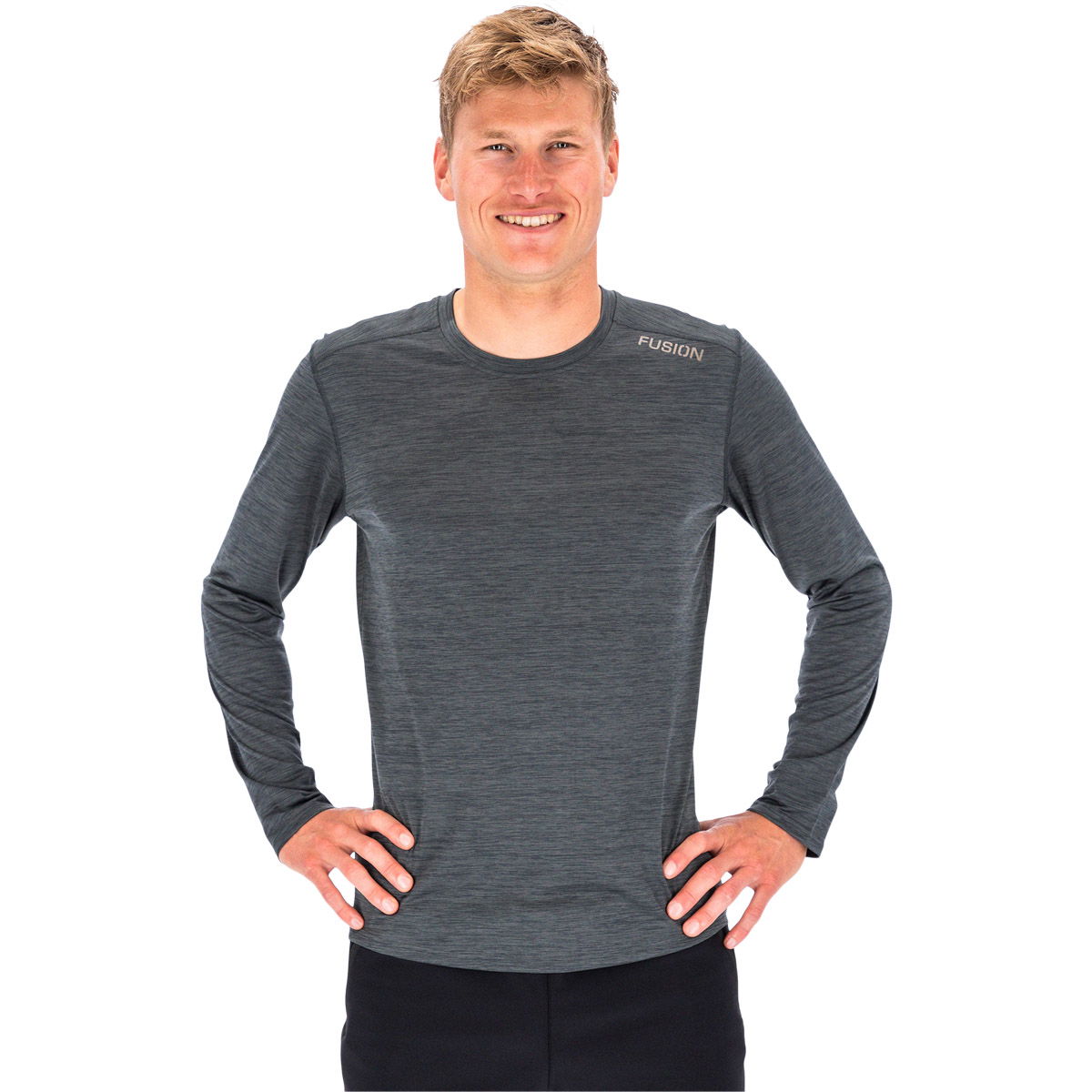 FUSION C3 Langærmet Løbe T-shirt Herre