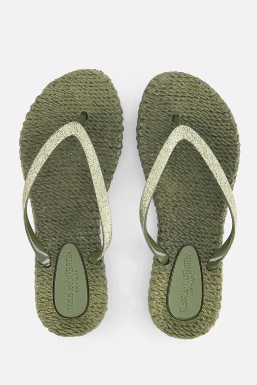 Ilse Jacobsen Cheerful01 Slippers groen Rubber
