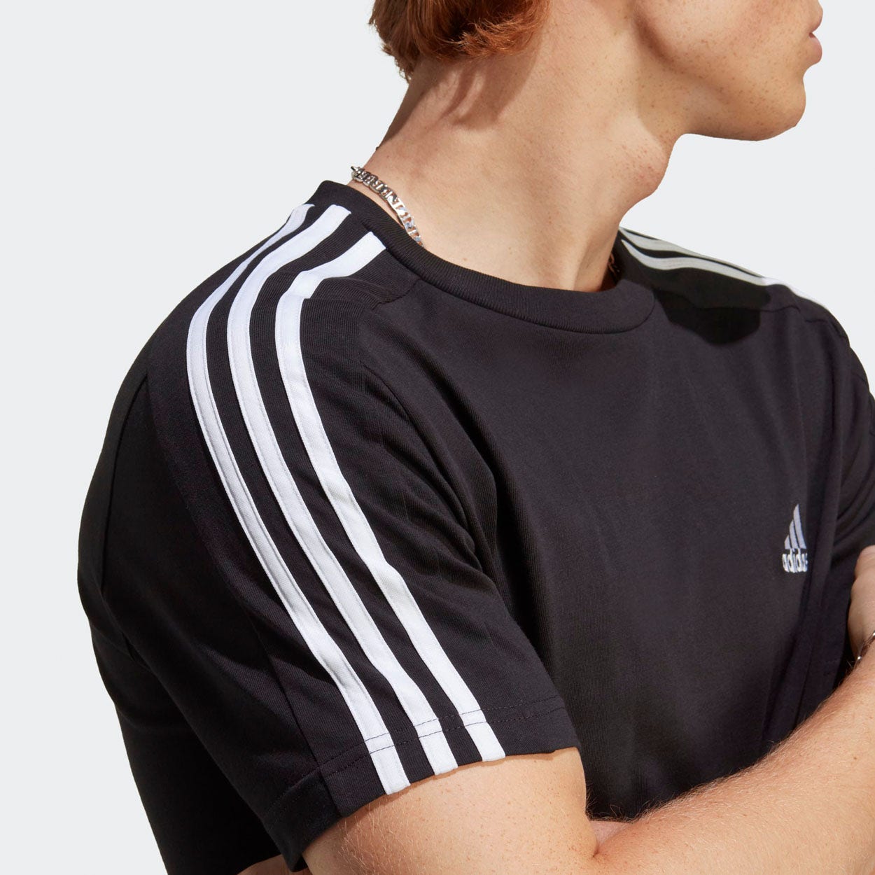 adidas  Essentials Single Jersey 3-Stripes T-shirt