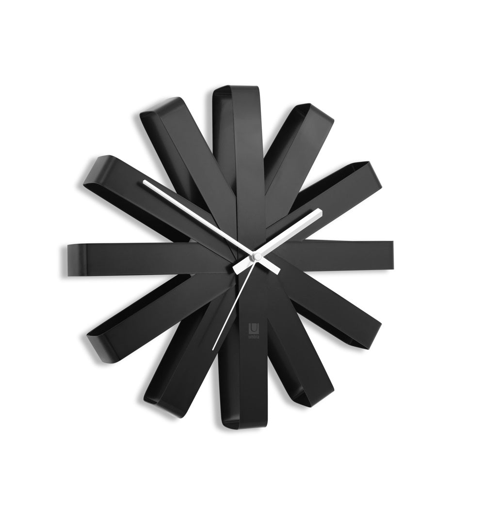 Umbra Ribbon Wandklok Ã 30 cm - Zwart