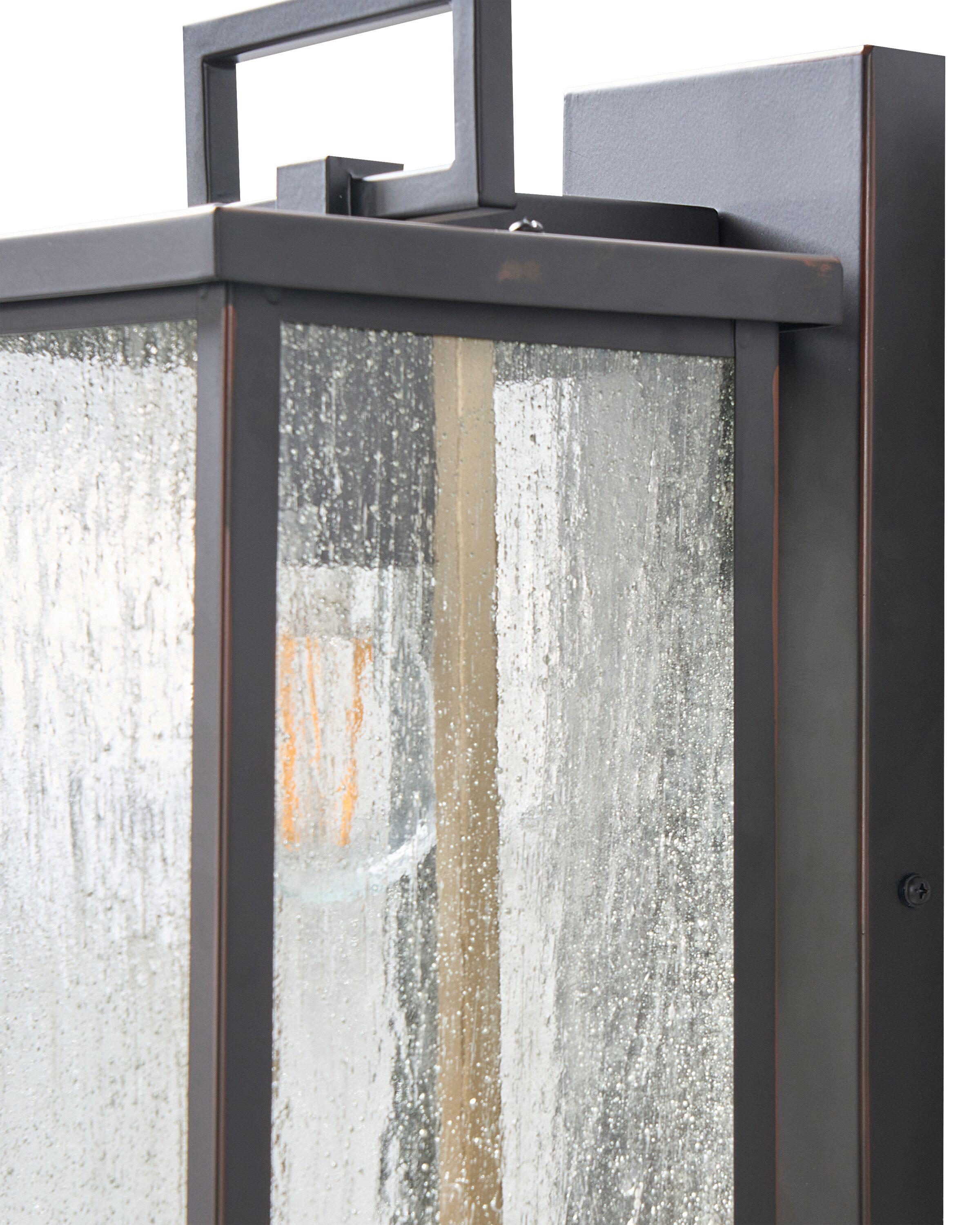 Buiten wandlamp GALA met bewegingssensor Zwart