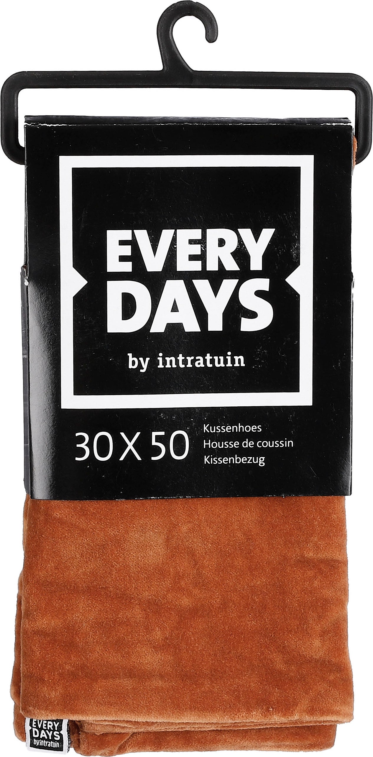 Everydays kussenhoes Fluweel terracotta 30 x 50 cm