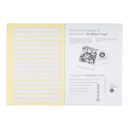 Oxford Recycling Schulheft A4, 16 Blatt, Lineatur 2, 90 g/m², Optik Paper®
