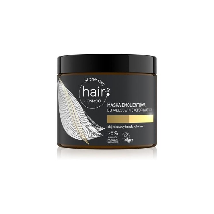 ONLYBIO Haar van de dag Verzachtend masker voor laag poreus haar 400 ml