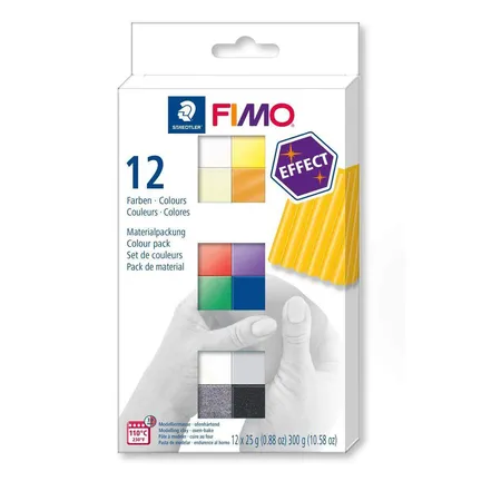 STAEDTLER® FIMO® effect ofenhärtend Colour pack 300g 12 Farben