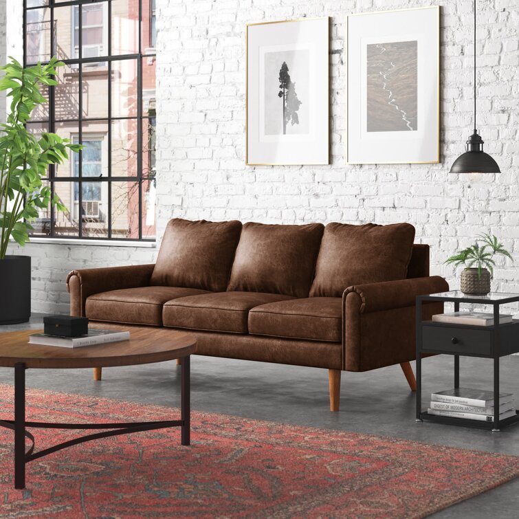 Ainsley 74.01&rdquo; Rolled Arm Sofa
