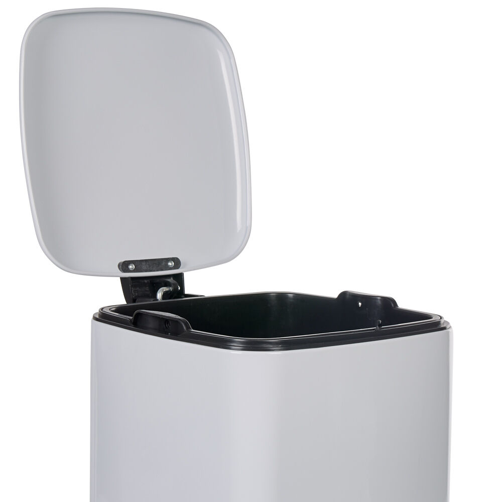 Poubelle pédale blanche 30L