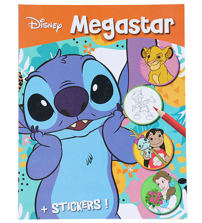 Megastar Malebog m. Klisterm?rker - 128 Sider - Disney