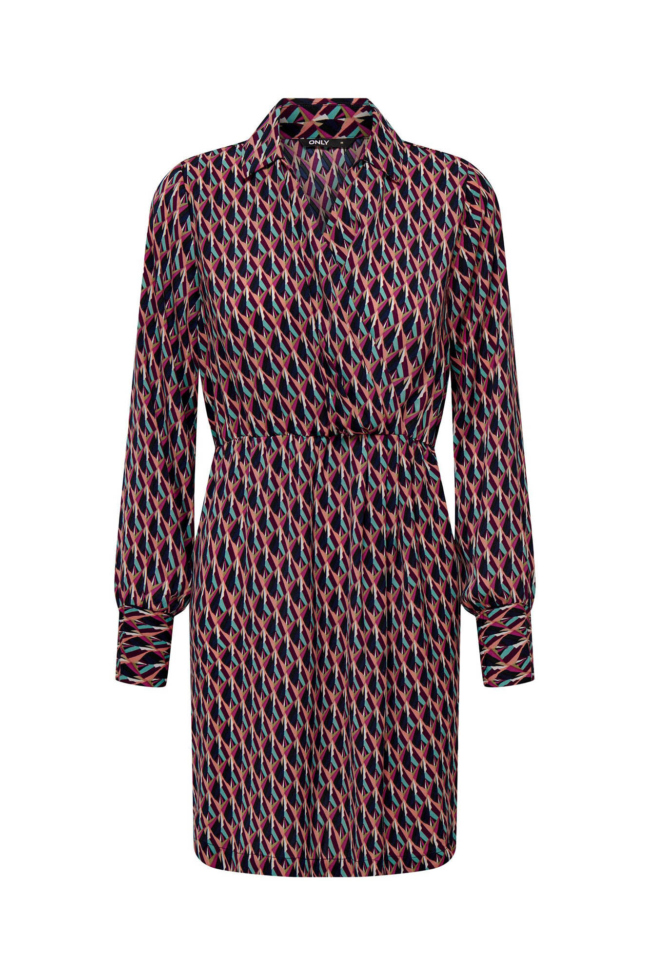 Vestido camisa de cetim