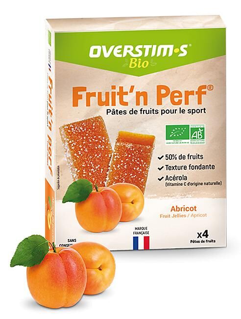 OVERSTIM.S - BARRE PATE DE FRUIT N PERF BIO ABRICOT X4