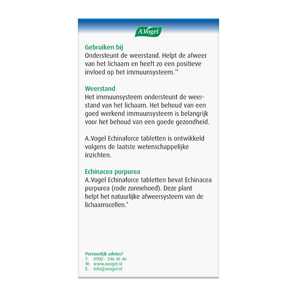 A.Vogel Echinaforce Weerstand350 tabletten