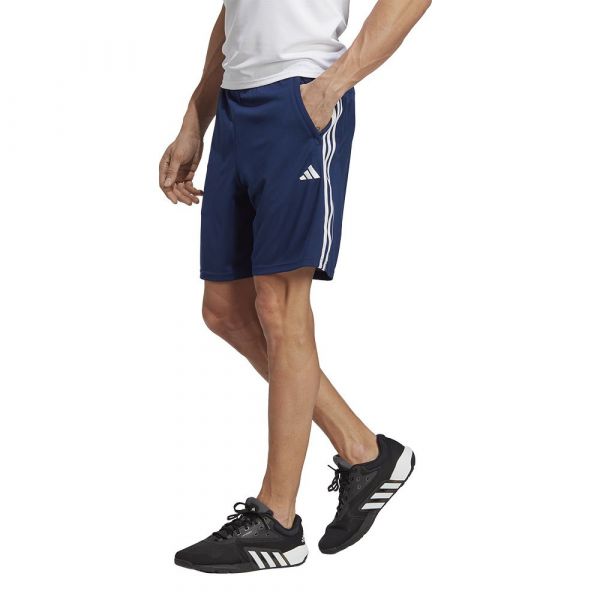Adidas Train Essentials Pique 3 Stripes Shorts Azul XL / Regular Homem