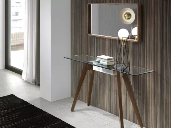 Miroir avec cadre en bois de noyer 3035 ANGEL CERDA