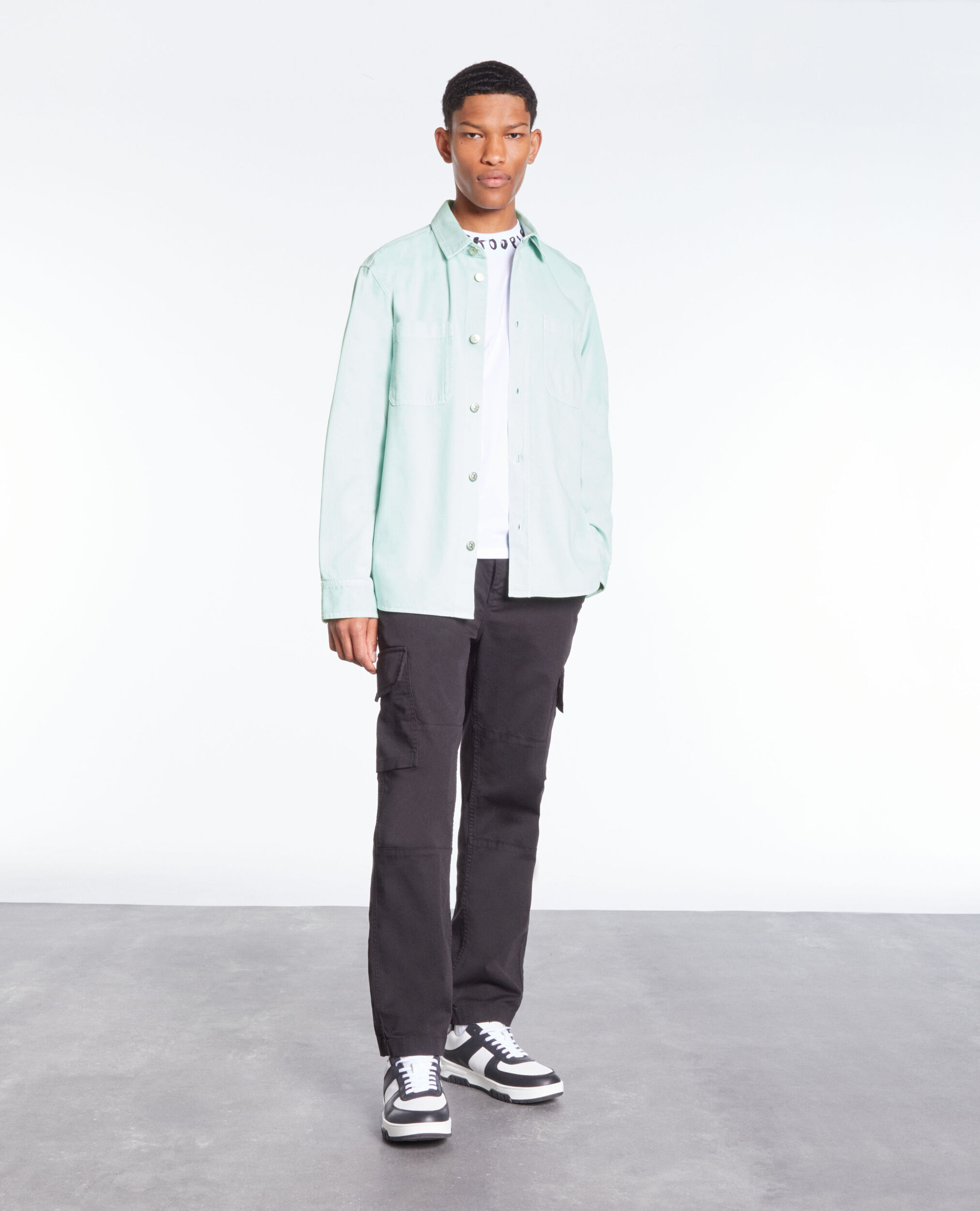 Surchemise verte en denim