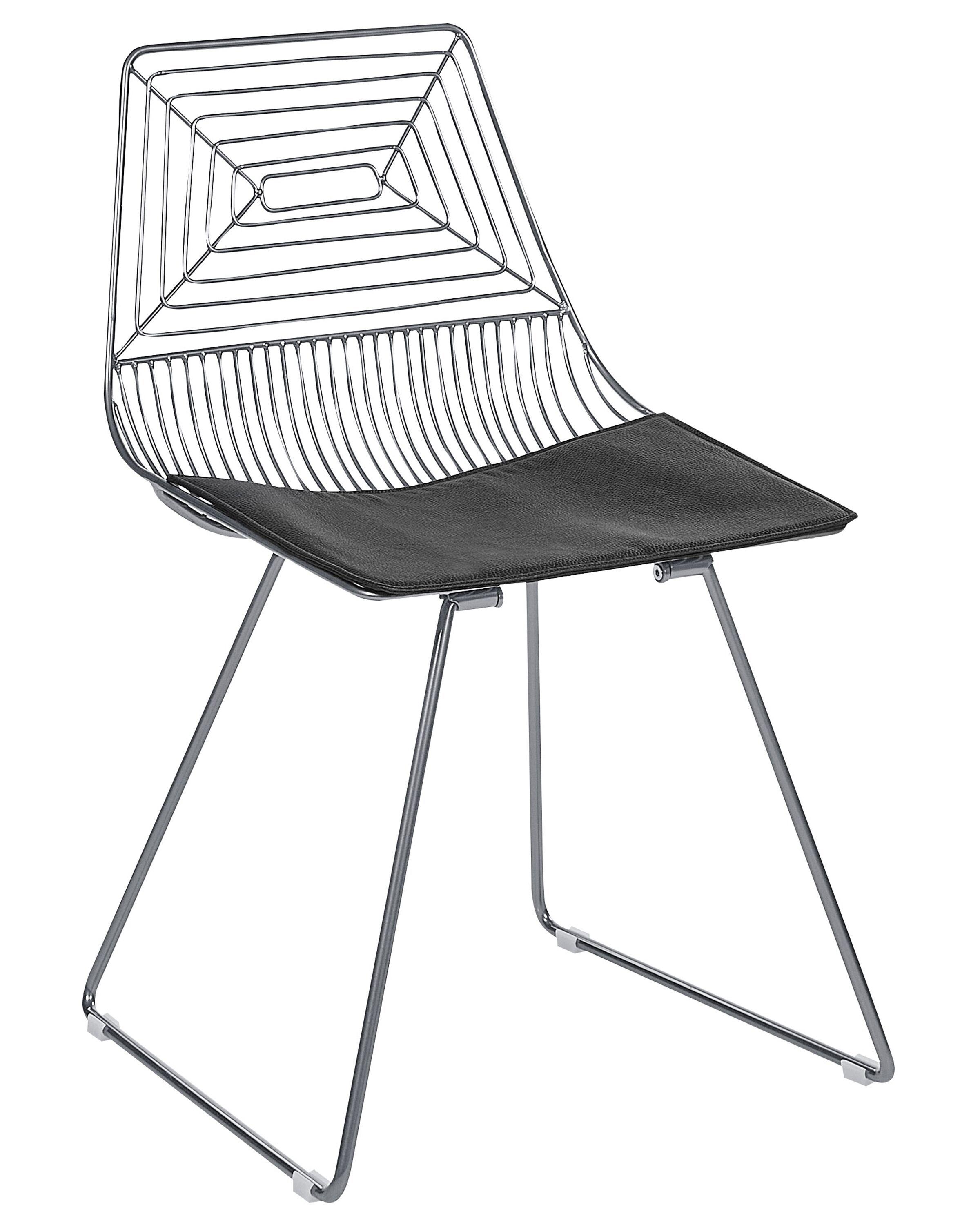 Set van 2 eetkamerstoelen BEATTY Metaal Zilver