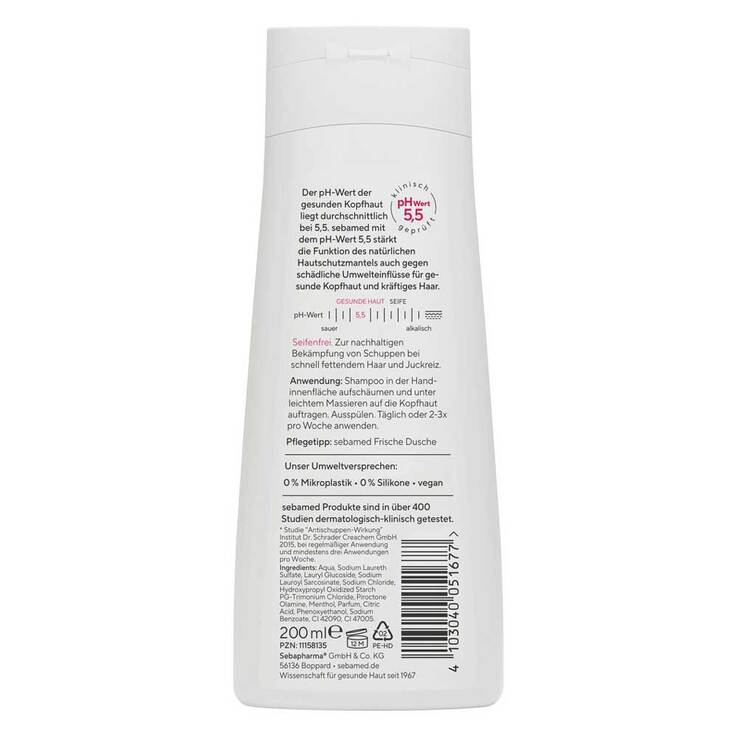 Sebamed Anti Schuppen Shampoo Plus, 200 ml