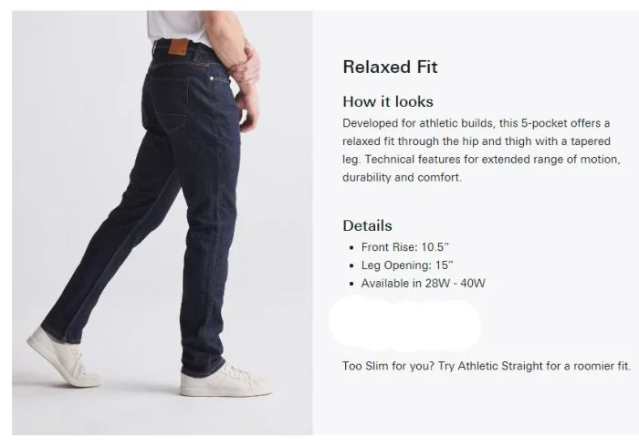 Performance Denim Men Relaxed Taper 30''